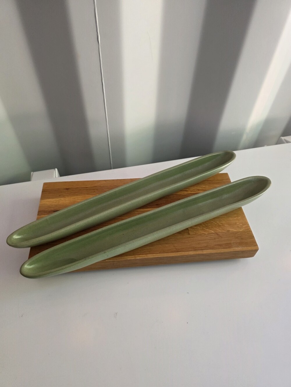 Mid Century Ceramic Olive Trays